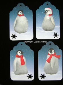 Holiday Penguins Acrylic e-Packet